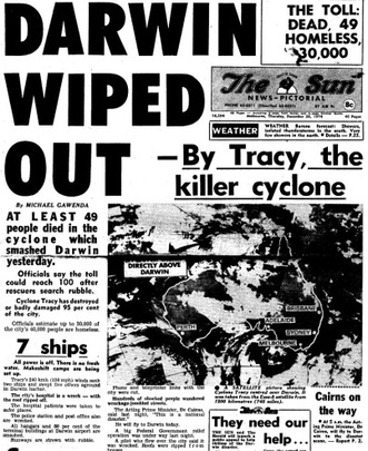 Darwin wiped out by Tracy, the killer cyclone